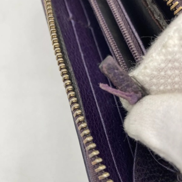 RARE Vintage Gucci Bamboo Zippy Wallet - Box & Card Included - Picture 7 of 14